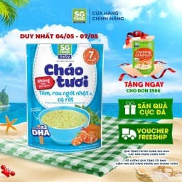 Thumbnail Cháo Tươi Baby SG Food Tôm, Rau Ngót Nhật, Cà Rốt 240g 1