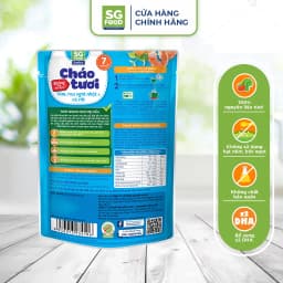 Thumbnail Cháo Tươi Baby SG Food Tôm, Rau Ngót Nhật, Cà Rốt 240g 4