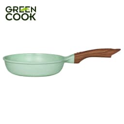 Thumbnail Chảo đúc đáy từ chống dính PFOA free men đá ceramic xanh ngọc Green Cook GCP06 4