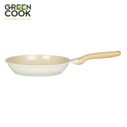 Thumbnail Chảo đúc cạn đáy từ GCP233 chống dính PFOA free men gốm IVORY Green Cook 1