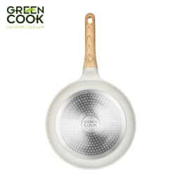 Thumbnail Chảo đúc cạn đáy từ GCP233 chống dính PFOA free men gốm IVORY Green Cook 3