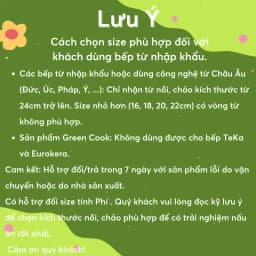Thumbnail Chảo đúc vân đá đáy từ sâu lòng chống dính PFOA free 30cm Green Cook GCP05-30IH 3