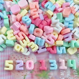 Thumbnail Charm Số Trang Trí Nón Bảo Hiểm, Điện Thoại. Charm Số Dùng Làm Đồ DIY,Trang Trí Kẹp Tóc 4