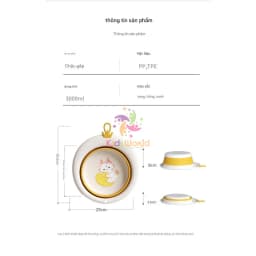 Thumbnail Chậu rửa mặt gấp gọn cho bé siêu tiện lợi hình thú KidAndMom, đa dạng hình ảnh màu sắc 3