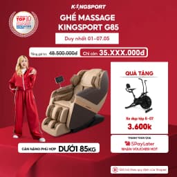 Thumbnail CHỈ GIAO MIỀN BẮC I Ghế massage toàn thân Kingsport G85 con lăn di động 3D, con lăn bắp chân chuyên biệt 1