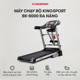 Thumbnail CHỈ GIAO MIỀN BẮC I Máy chạy bộ KINGSPORT BK-8000 đa năng, thảm chạy rộng chống trơn, kèm đai massage và thanh gập bụng 2