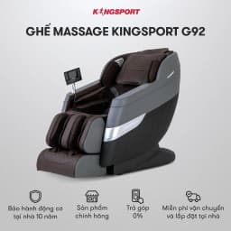 Thumbnail CHỈ GIAO MIỀN NAM I Ghế massage toàn thân KingSport G92 chế độ không trọng lực, nhiệt hông ngoại vùng lưng và chân 2