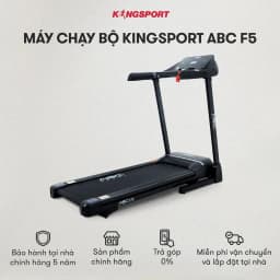 Thumbnail CHỈ GIAO MIỀN NAM I Máy chạy bộ KINGSPORT ABC F5, động cơ tiết kiệm điện, đệm cao su giảm xóc và đồng hồ theo dõi 1