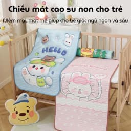 Thumbnail Chiếu Điều Hoà Cao Su Non Cho Bé KidAndMom 60x120cm In Hình 5D (Không Có Chống Thấm) 1