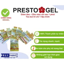 Thumbnail Chính hãng Gel Bôi trĩ Presto nhập khẩu Danpharm - Israel, túi 3g - Polipharm 1