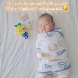 Thumbnail Cho Bé Sơ Sinh Cotton Mềm Mịn (Kt: 35x80Cm) 4