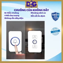 Thumbnail Chuông cửa không dây, chuông to sóng khỏe, 58 kiểu chuông 1