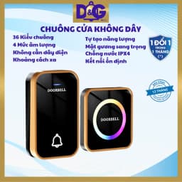 Thumbnail Chuông cửa không dây, Không cần Pin - Loại Nút bấm chống nước 1