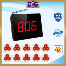 Thumbnail Chuông Gọi Phục Vụ TIẾNG VIỆT D&G Bell - Màn Hình D0301 Hiển Thị 3 Chữ Số Nút Chống Nước 2