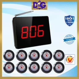 Thumbnail Chuông Gọi Phục Vụ TIẾNG VIỆT D&G Bell - Màn Hình D0301 Hiển thị 3 Chữ Số Nút nhấn tiếng Việt 1