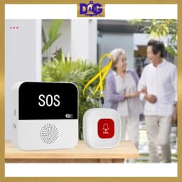 Thumbnail Chuông SOS wifi gọi hỗ trợ cho người già, bệnh nhân, chuông cửa, chống trộm, Gọi phục vụ - App Tuya CF100 1
