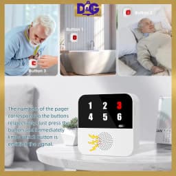 Thumbnail Chuông wifi -  SOS gọi hỗ trợ cho người già, bệnh nhân, chuông cửa, chống trộm, Gọi phục vụ - Wifi App Tuya CF106 1