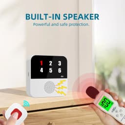 Thumbnail Chuông wifi -  SOS gọi hỗ trợ cho người già, bệnh nhân, chuông cửa, chống trộm, Gọi phục vụ - Wifi App Tuya CF106 4