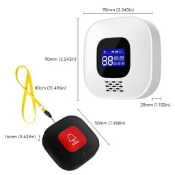 Thumbnail Chuông wifi -  SOS gọi hỗ trợ cho người già, bệnh nhân, chuông cửa, chống trộm, Gọi phục vụ - Wifi App Tuya CF206 3