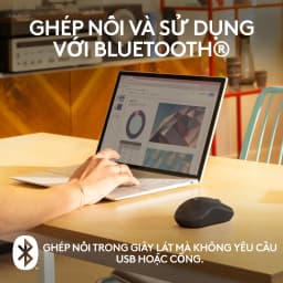 Thumbnail Chuột Bluetooth Logitech M241 Silent - Không dây, Nhỏ gọn, Tương thích Windows, macOS 2