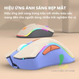 Thumbnail Chuột chơi game không dây HOSAN XUNFOX XYH52 kết nối bluetooth kết hợp đèn led 7 màu đẹp mắt 1
