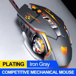 Thumbnail Chuột có dây gaming ZTU Smart V6 Led Tự động đổi màu sắc, Chuột chơi game 6 Nút Bấm DPI 3600 2
