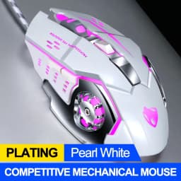 Thumbnail Chuột có dây gaming ZTU Smart V6 Led Tự động đổi màu sắc, Chuột chơi game 6 Nút Bấm DPI 3600 3