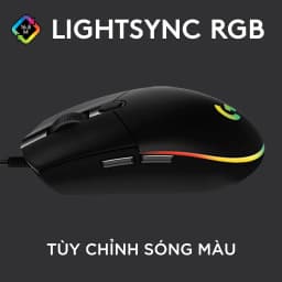 Thumbnail Chuột gaming có dây Logitech G102 Lightsync - Tùy chỉnh RGB, 6 nút lập trình, nhẹ 2
