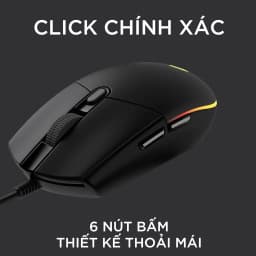 Thumbnail Chuột gaming có dây Logitech G102 Lightsync - Tùy chỉnh RGB, 6 nút lập trình, nhẹ 4