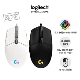Thumbnail Chuột gaming có dây Logitech G203 Lightsync - Tùy chỉnh RGB, 6 nút lập trình, nhẹ 2