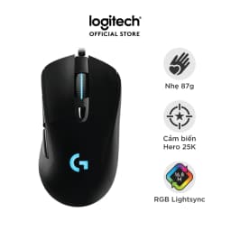 Thumbnail Chuột gaming có dây RGB Logitech G403 Hero - cảm biến 25k, công thái học, nhẹ 87g 1