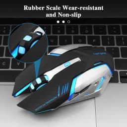 Thumbnail Chuột gaming GOOJODOQ không dây 2400 DPI 2.4G tiết kiệm pin phù hơp làm việc văn phòng chơi game sạc lại cổng USB 3