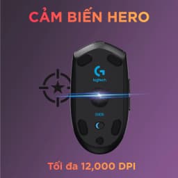 Thumbnail Chuột gaming không dây Logitech G G305 LIGHTSPEED - Hero 12K DPI, Nhẹ 99g, 6 nút lập trình, Pin 250h 2