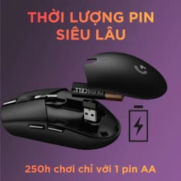 Thumbnail Chuột gaming không dây Logitech G G305 LIGHTSPEED - Hero 12K DPI, Nhẹ 99g, 6 nút lập trình, Pin 250h 4