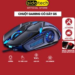 Thumbnail Chuột gaming máy tính có dây game thủ SIDOTECH YINDIAO G5 3200DPI / Chế độ LED 7 màu / 6 nút bấm - Hàng Chính Hãng 1