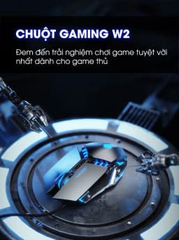 Thumbnail Chuột gaming máy tính SIDOTECH W2 có dây silent 7 nút bấm chống ồn có app led macro cho game thủ 1