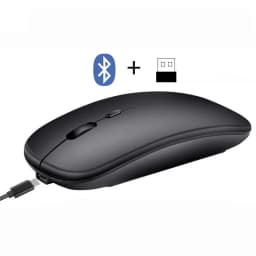 Thumbnail Chuột không dây Bluetooth + wireless USB tự sạc pin ZTU SMART BT01 kiểu dáng thon gọn tiện dụng 1