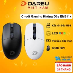 Thumbnail Chuột không dây DAREU EM911X Gaming (RGB, Lightweight: 72g) 1
