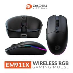 Thumbnail Chuột không dây DAREU EM911X Gaming (RGB, Lightweight: 72g) 2