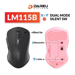 Thumbnail Chuột không dây Dareu LM115B Bluetooth 5.0 + Wireless 2.4GHz ( Silent Switch ) 4