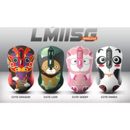 Thumbnail Chuột Không Dây DAREU LM115G Multi-color ( Hình Thú Lion / Dragon / Panda / Sheep ) 1