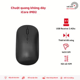 Thumbnail Chuột Không Dây iCore IM02, Kết Nối USB Phạm Vi 10m, Độ Phân Giải Cao 1600DPI - CHÍNH HÃNG STORE 1