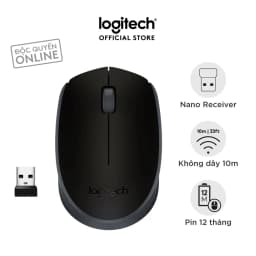 Thumbnail Chuột không dây Logitech B170 - USB, nhỏ gọn, thuận cả 2 tay, phù hợp PC/Laptop 1