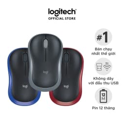 Thumbnail Chuột không dây Logitech M185 - USB, nhỏ gọn, thuận cả 2 tay, phù hợp PC/Laptop 1