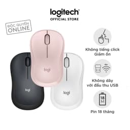 Thumbnail Chuột không dây Logitech M220 Silent - giảm ồn, USB, pin 1.5 năm, phù hợp PC/Laptop 1
