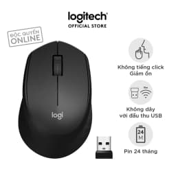 Thumbnail Chuột không dây Logitech M330 Silent Plus - Giảm ồn, USB, thuận tay phải, PC/ Laptop 1