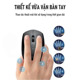 Thumbnail Chuột Không Dây Thiết Kế Văn Phòng ROBOT M205 Độ Phân Giải Cao 1600DPI Hàng Chính Hãng Bảo Hành 12 Tháng 1 3