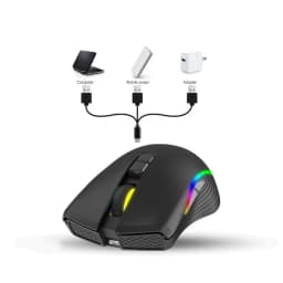 Thumbnail Chuột không dây ZTU Smart GM20 wireless tự sạc pin, chuột gaming chơi game siêu bền DPI4800 3