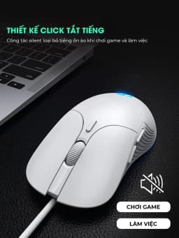Thumbnail Chuột máy tính chơi game Sidotech Inphic PB1 bản có dây DPI 3600 thiết kế công thái học phù hợp cả gaming và làm việc 1