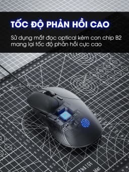 Thumbnail Chuột máy tính có dây SIDOTECH B2 gaming silent tắt âm 6 nút bấm 8800 DPI có app laptop pc chơi game làm việc 3